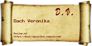 Dach Veronika névjegykártya